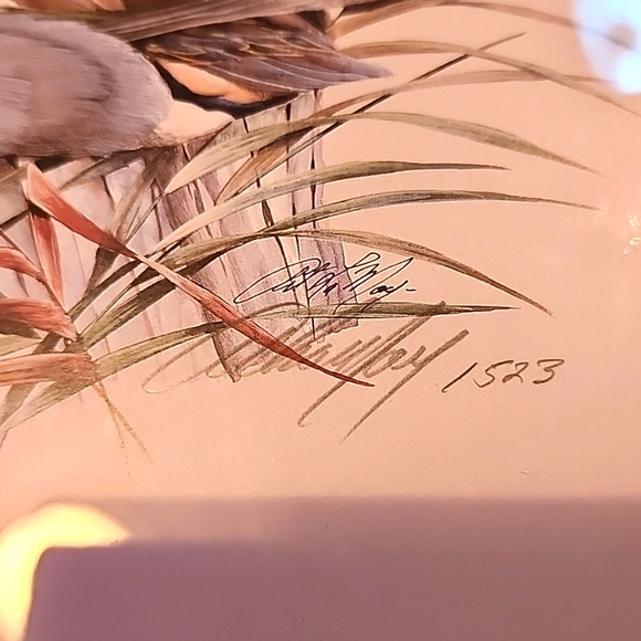 ART LAMAY "Ducks" Pencil Double Signed Print Professional Framed Matted 15 x 12 - Picture 2 of 2